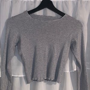cropped long sleeve